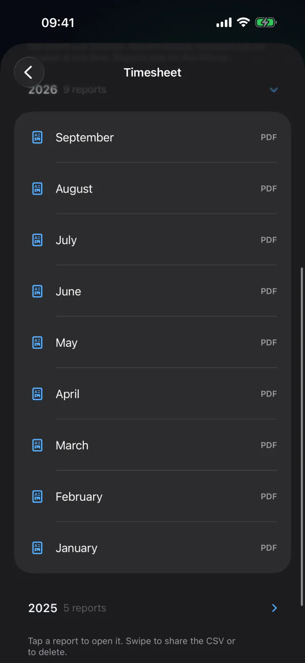Timesheets