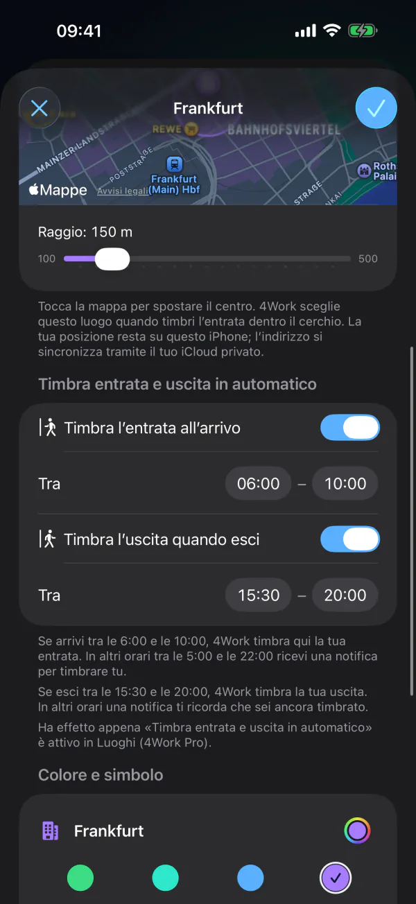Timbratura automatica e domanda del mattino (Pro)